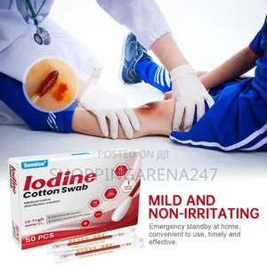 Disposable Iodine Cotton Swab(Easy First Aid)-50pcs.