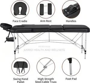 Foldable Massage Bed - Aluminum Frame