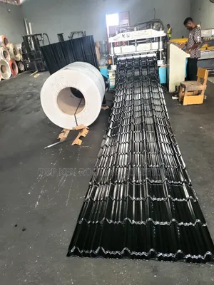 0.55 Oven Baked T/Black Steptiles Aluminium Roofing Sheets