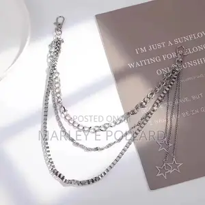Waist Chain Biker Pants Male Fashion Accessories