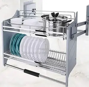 Built-in Pull Down Plate Rack 80cm