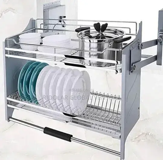 Built-in Pull Down Plate Rack 80cm