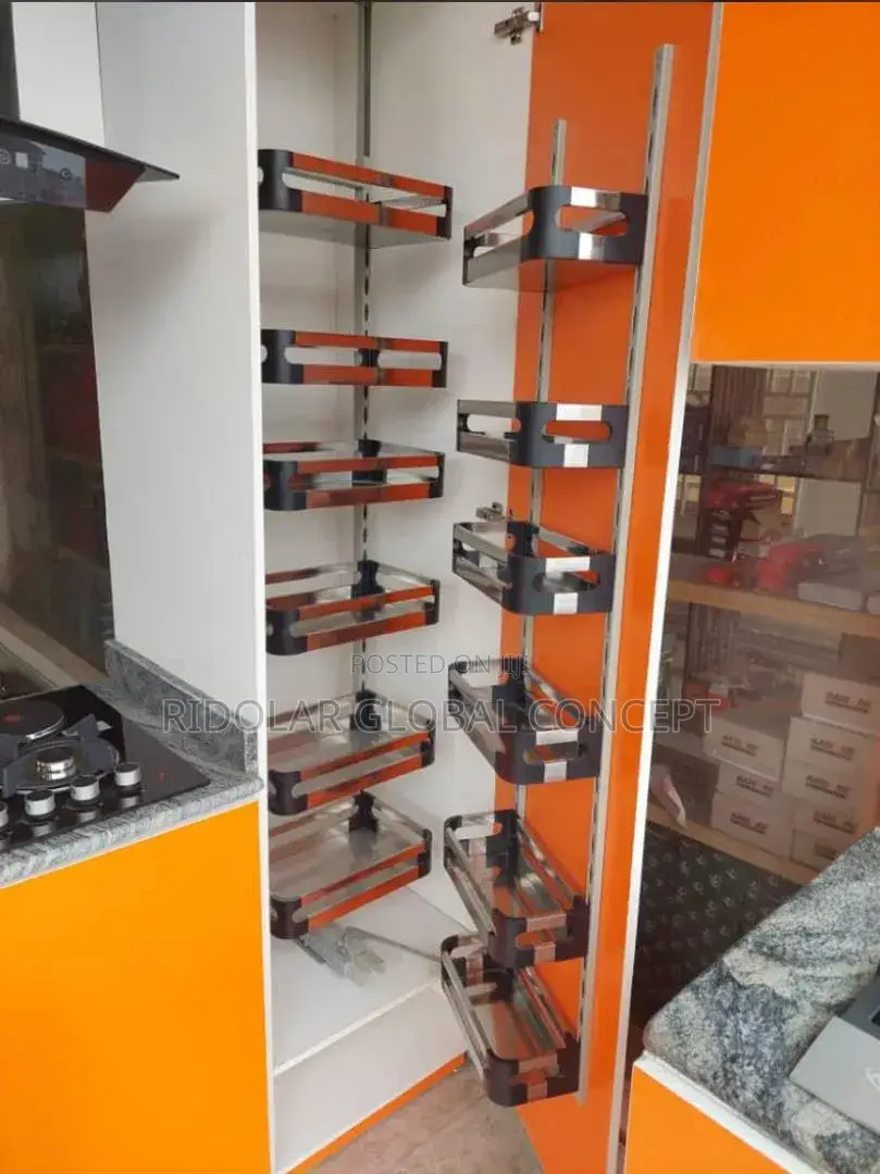 Built-in Stainless Pantry Rack