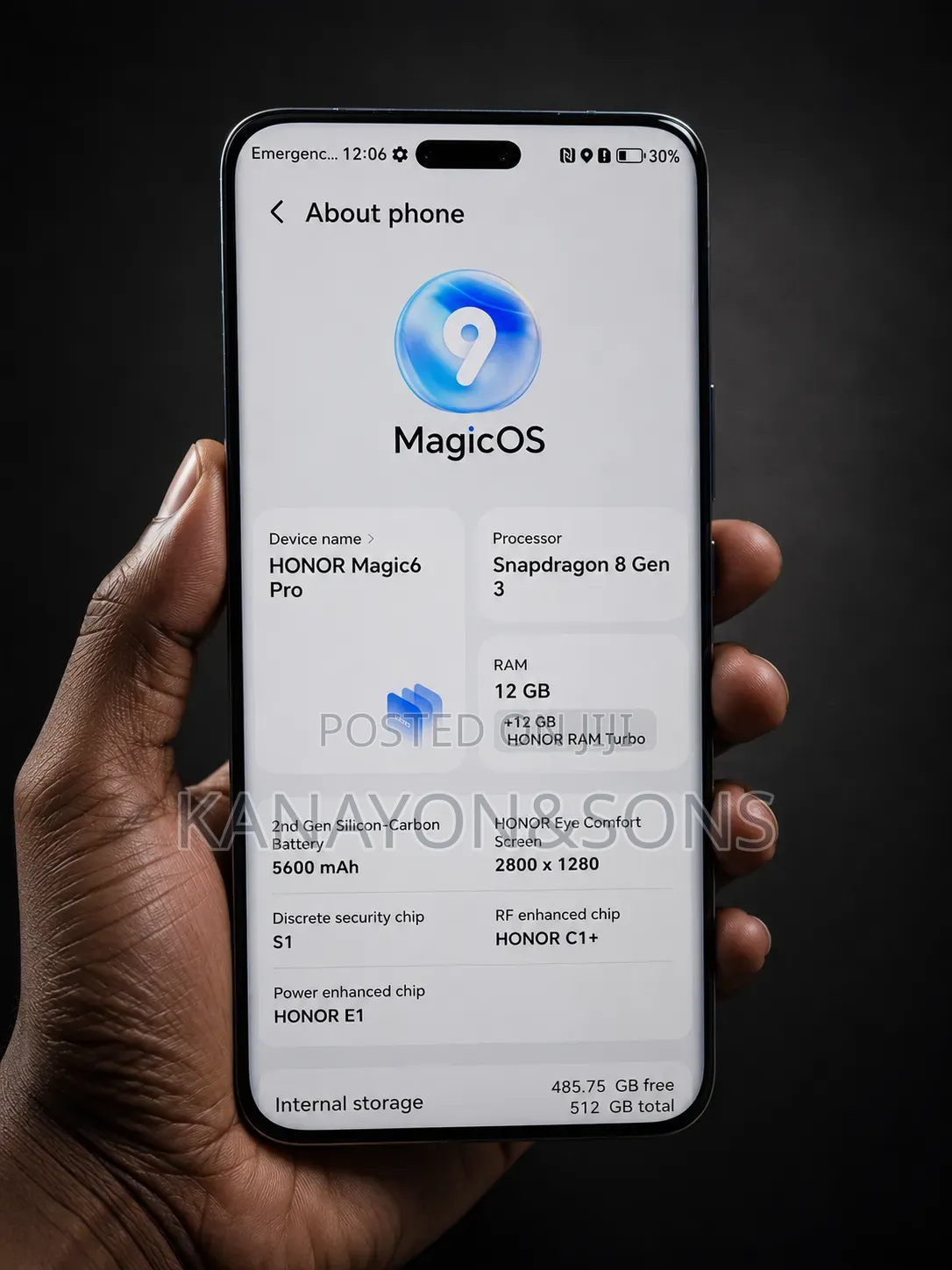 Honor Magic6 Pro 512 GB Black
