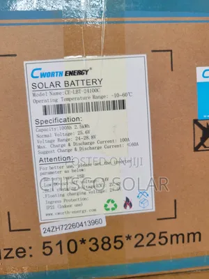 2.5kwh 24v Cworth Lithium Battery