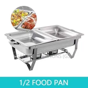 Heavy Duty Stainless Steel Chafing Dishes(Single Double Pan Options)