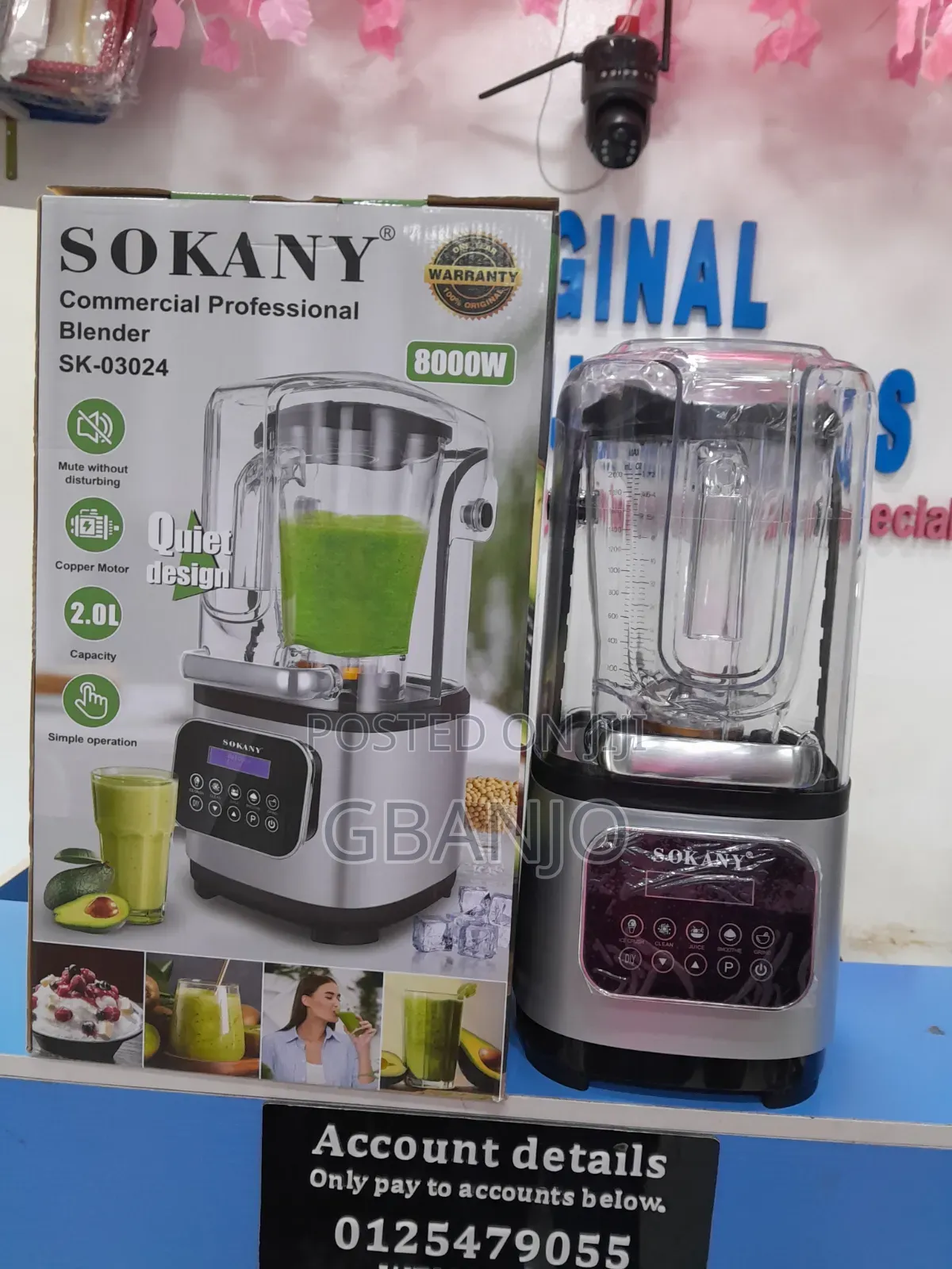 Sokany Commercial Blender