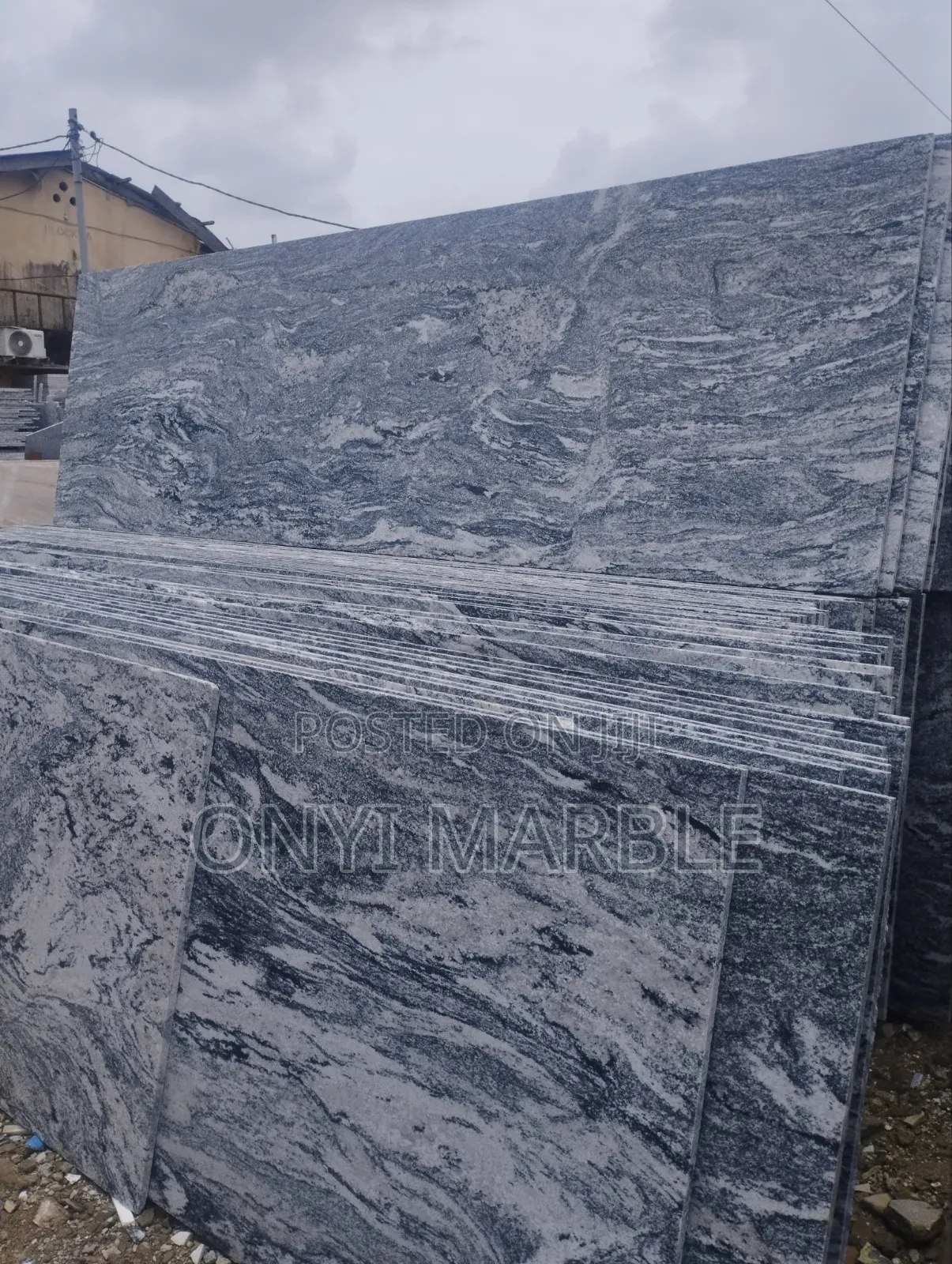Forest Black Granite Slab