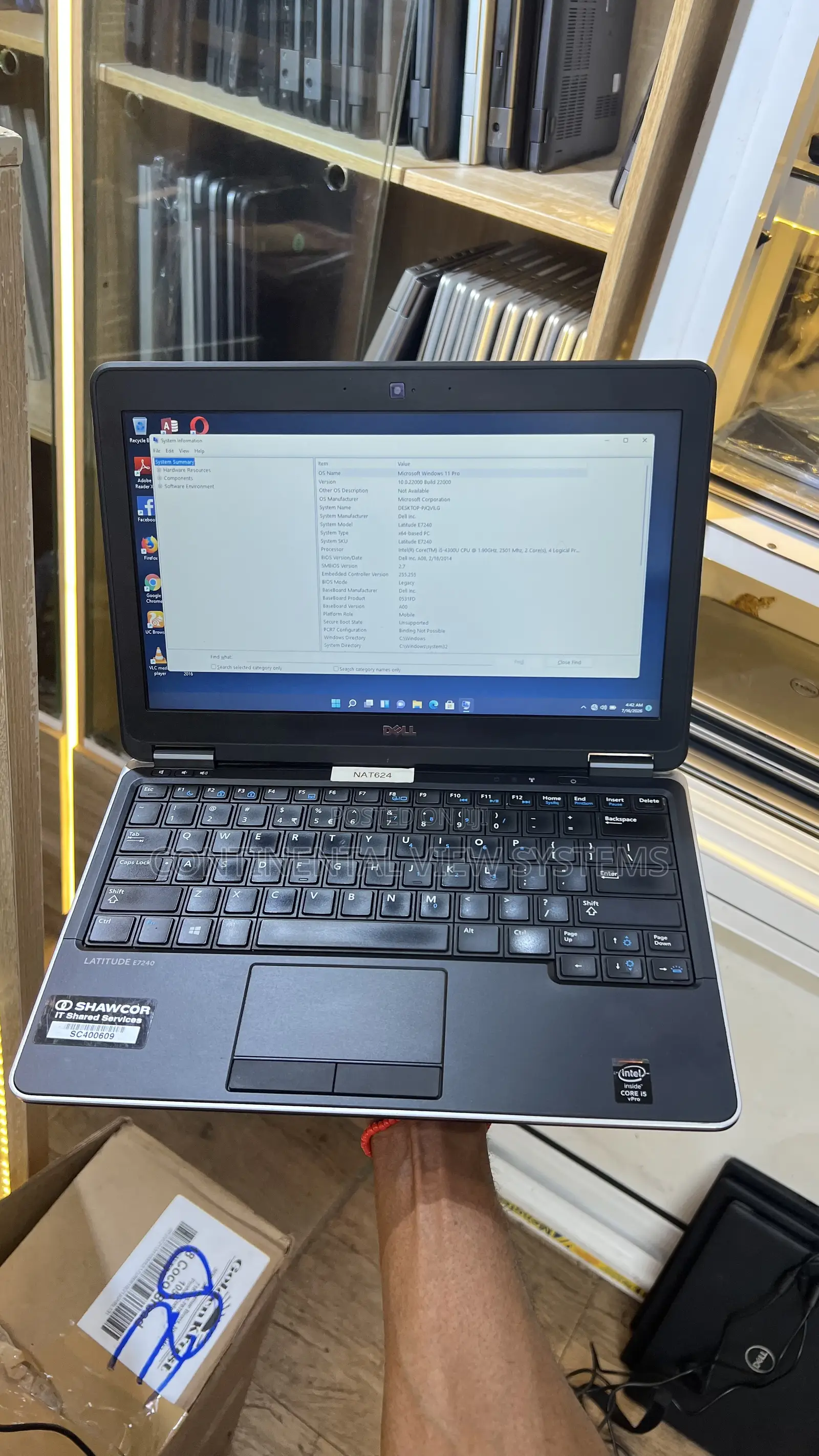 Laptop Dell Latitude E7240 8GB Intel Core i5 SSD 128GB