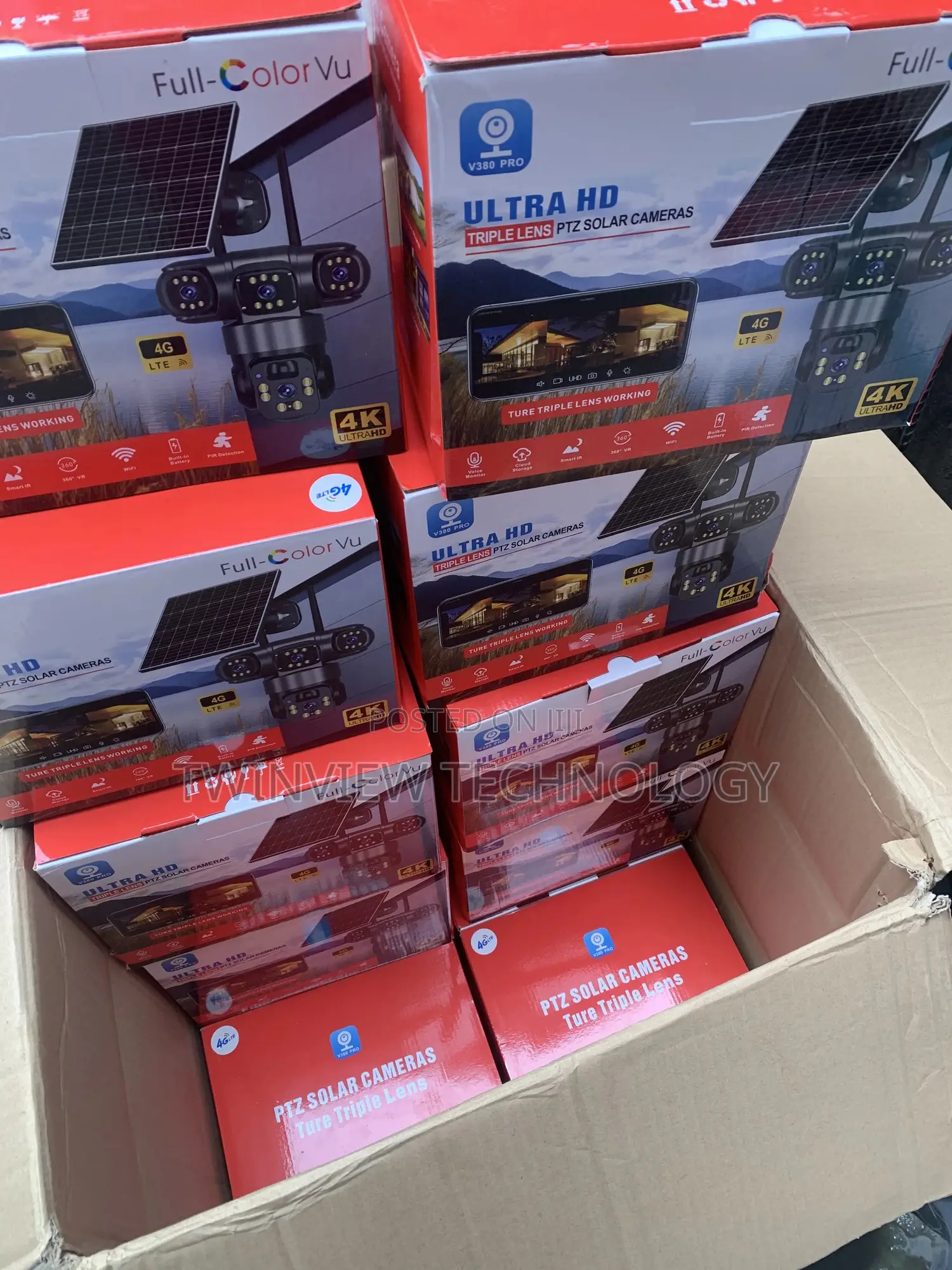 Three Lens 4g Solar Camera