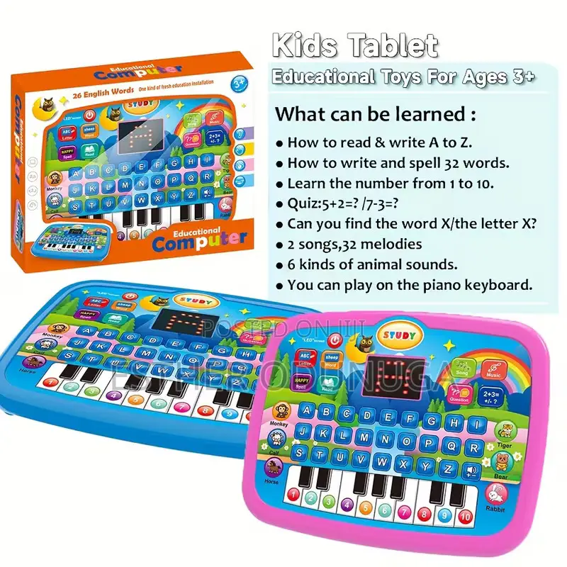 Educational Kids Learning iPad With Display Screen