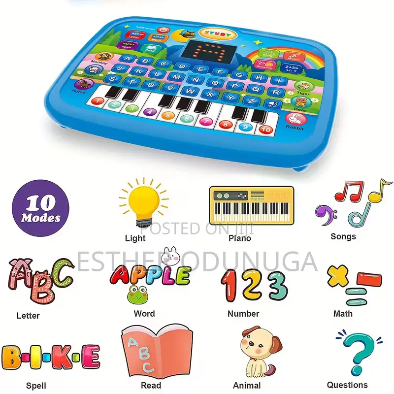 Educational Kids Learning iPad With Display Screen