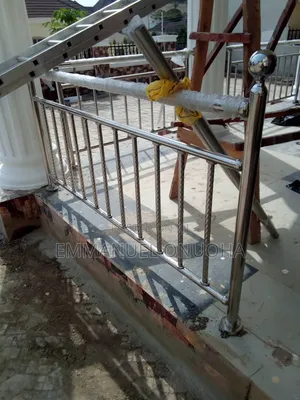 A Modern Stainless Steel Staircase Handrail