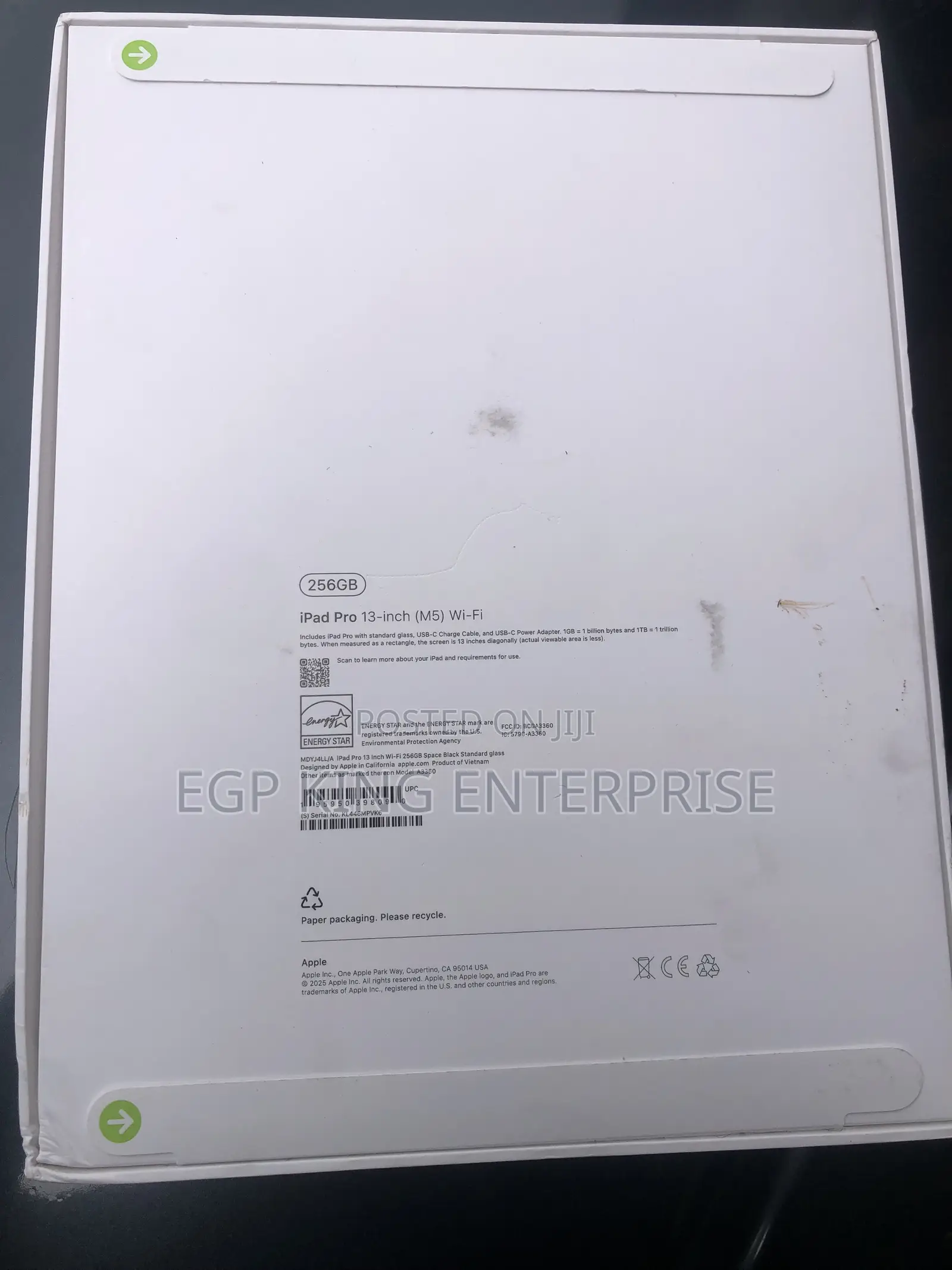 New Apple iPad Pro 13 (2024) 256 GB Black