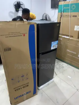 Skyrun BCD-145A Double Door Refrigerator 145L With Top Freezer