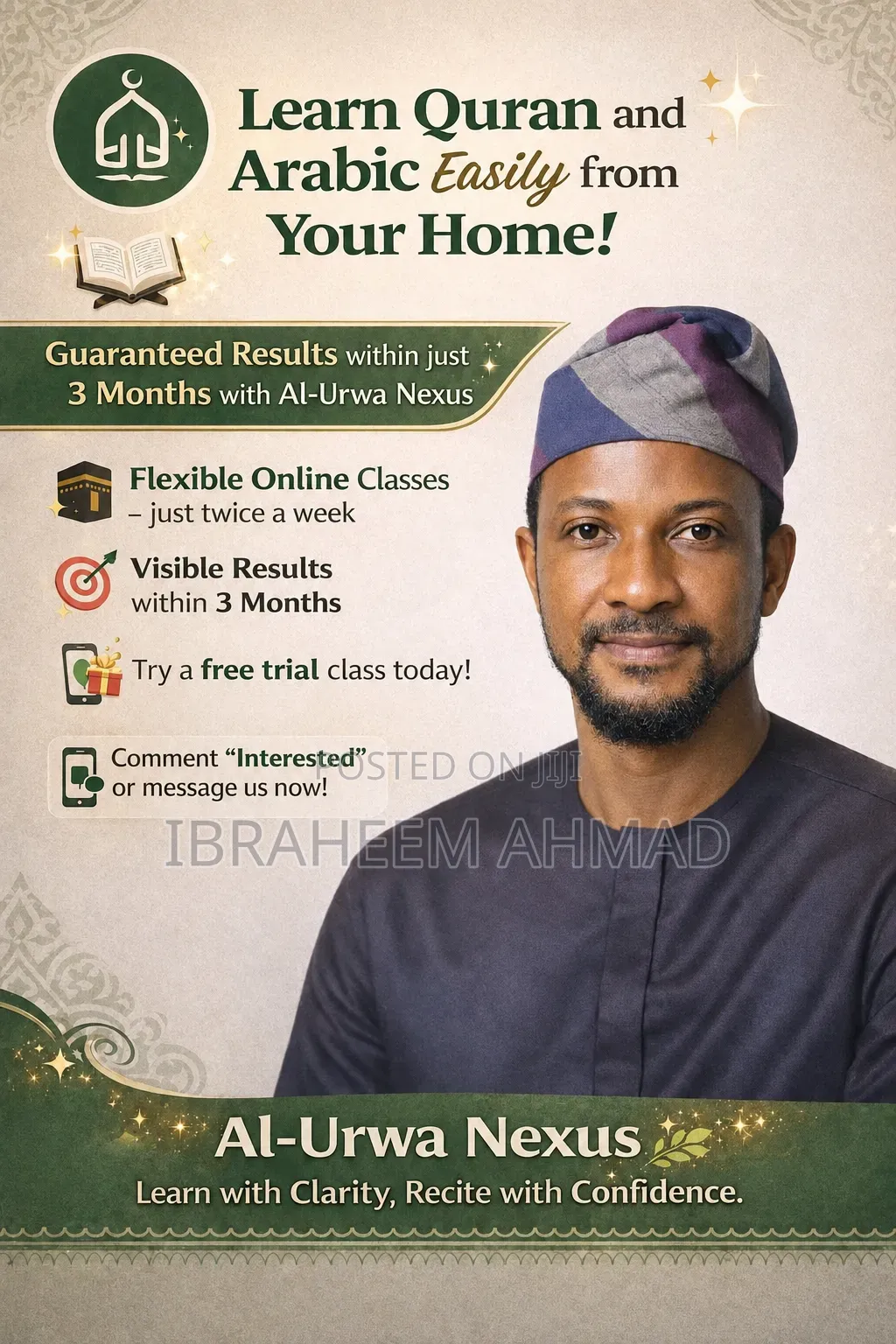 Online Arabic and Quran Tutor