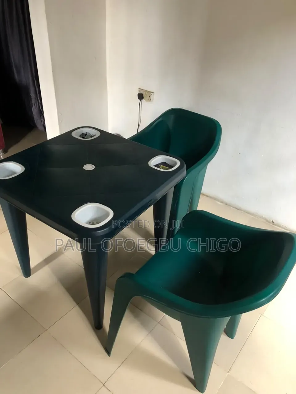 Plastic Dining Table and Chairs