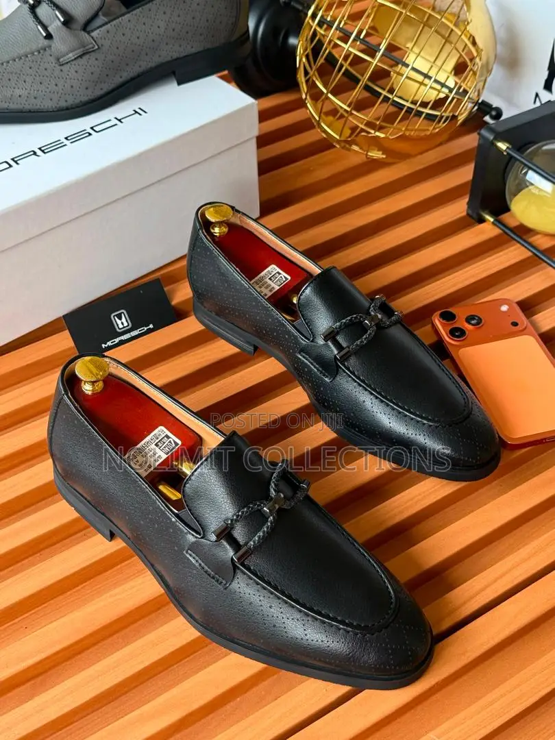 Men's Moreschi Textured Leather Loafers