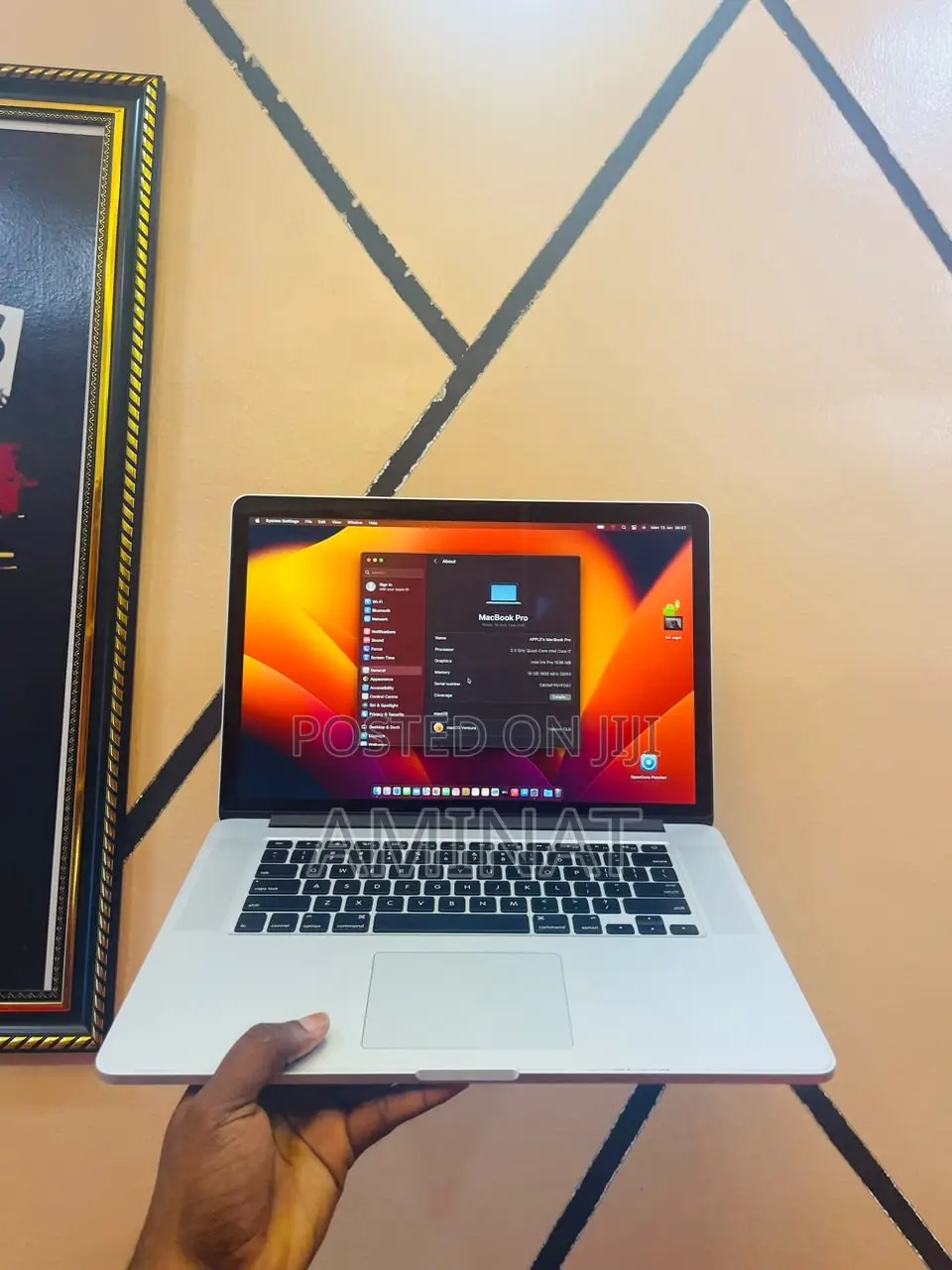 Laptop Apple MacBook Pro 2015 16GB Intel Core i7 SSD 256GB