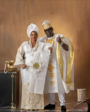 White Iro and Buba With White Agbada