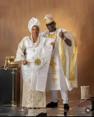 White Iro and Buba With White Agbada