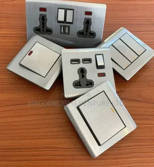 2gang Shining White Switch and Socket