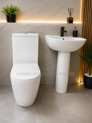 Modern One-Piece WC Toilet Pedestal