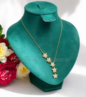 Starlight Cascade Dainty Necklace