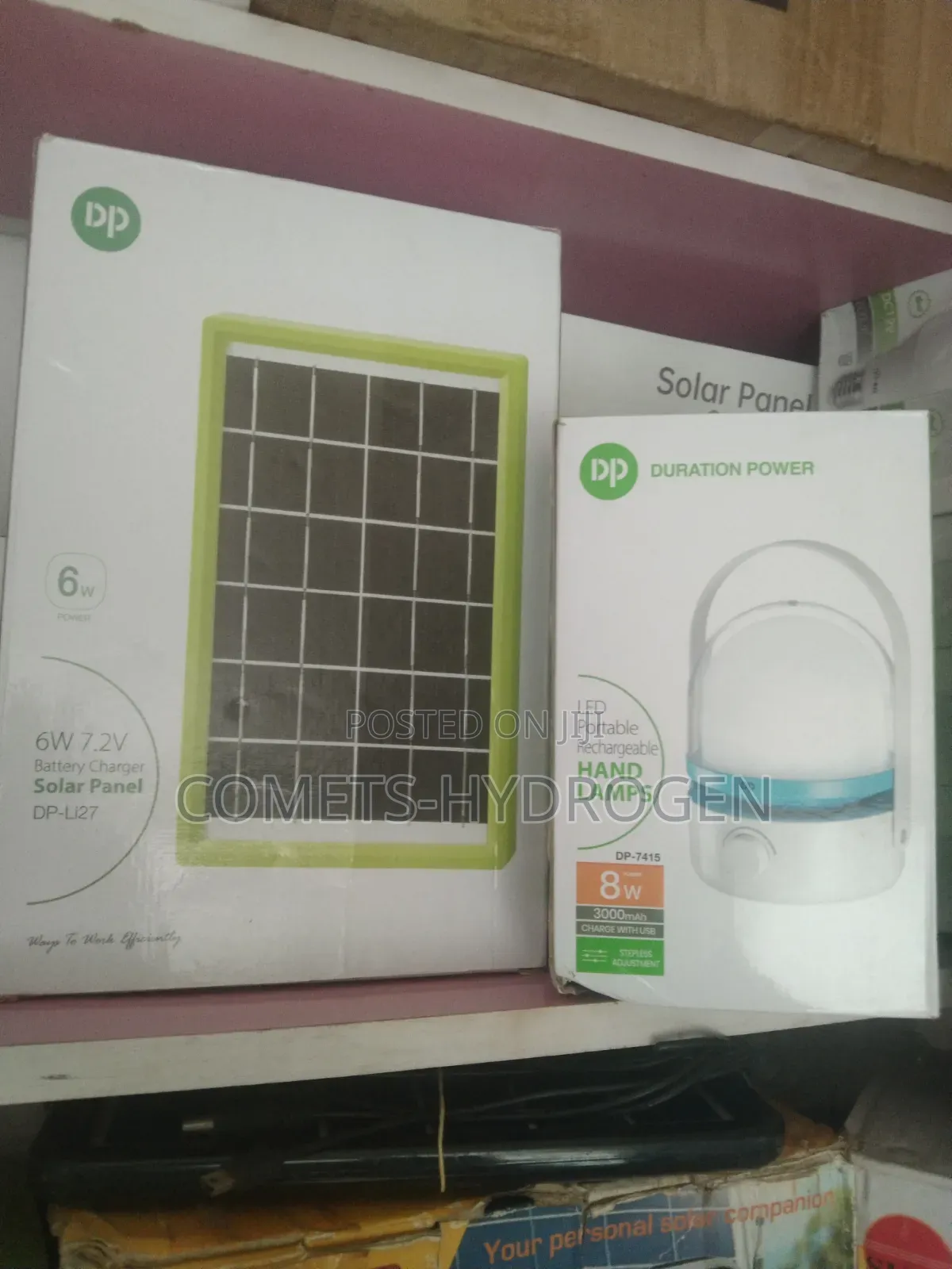 Original Dp Solar-Enabled Rechargeable Led Hand Lamp With Solar Panel
