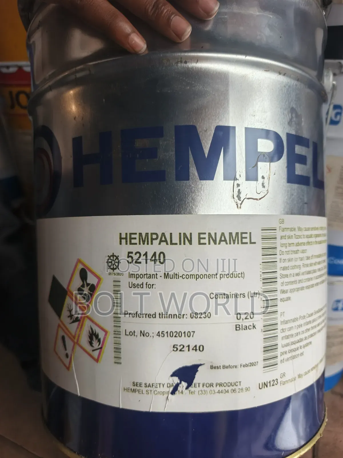Hempel Hempalin Enamel 52140 Black 20l