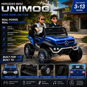 Premium Quality Blue Color Mercedes-Benz Unimog Ride-on Car for Kids