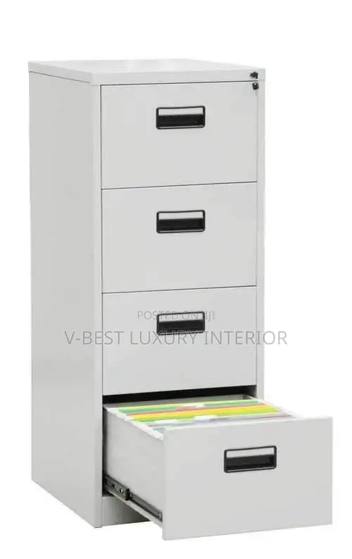 4-Drawer Metal Filing Cabinet – Secure Document Storage