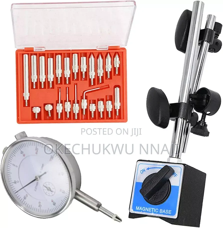 Dial Indicator With Magnetic Base and Point Precision Inspection Set