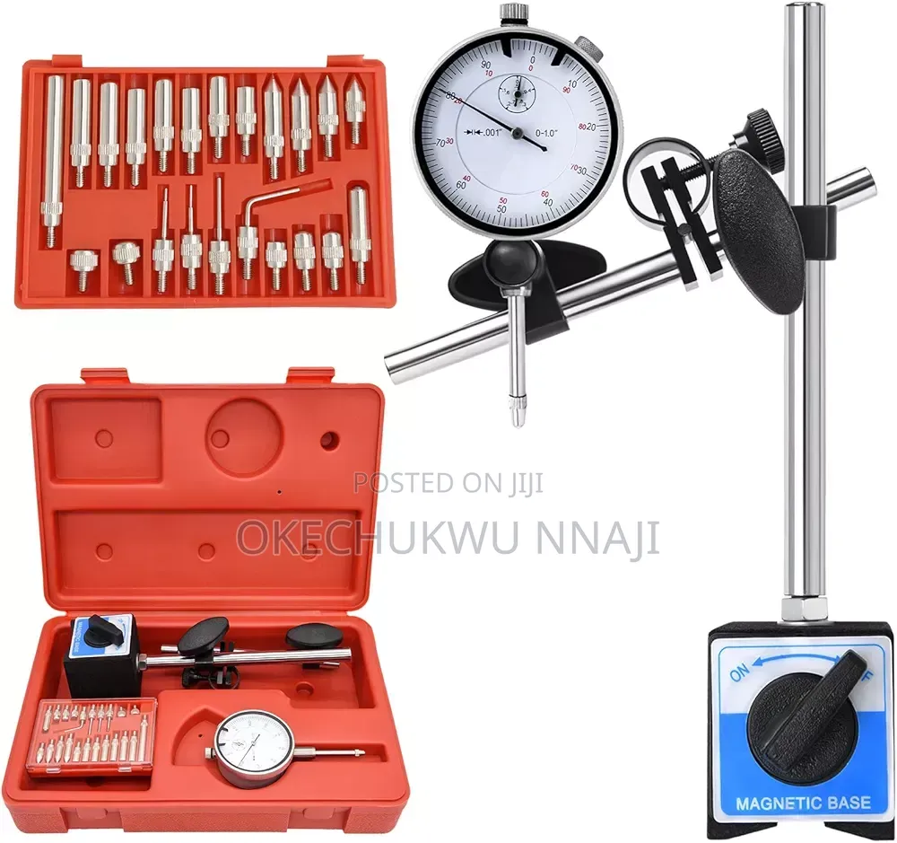 Dial Indicator With Magnetic Base and Point Precision Inspection Set