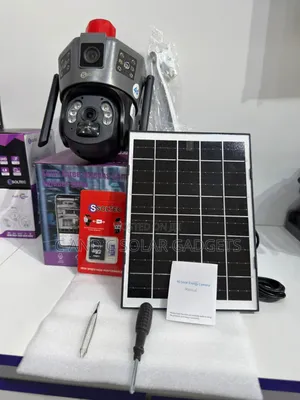 Highly Powered Triple Lenses Solar CCTV Camera
