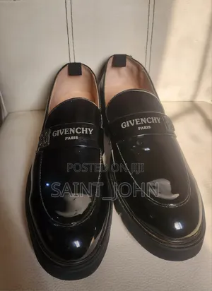 Givenchy Label Patent Leather Loafers