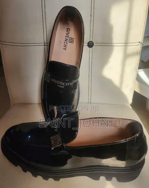 Givenchy Label Patent Leather Loafers