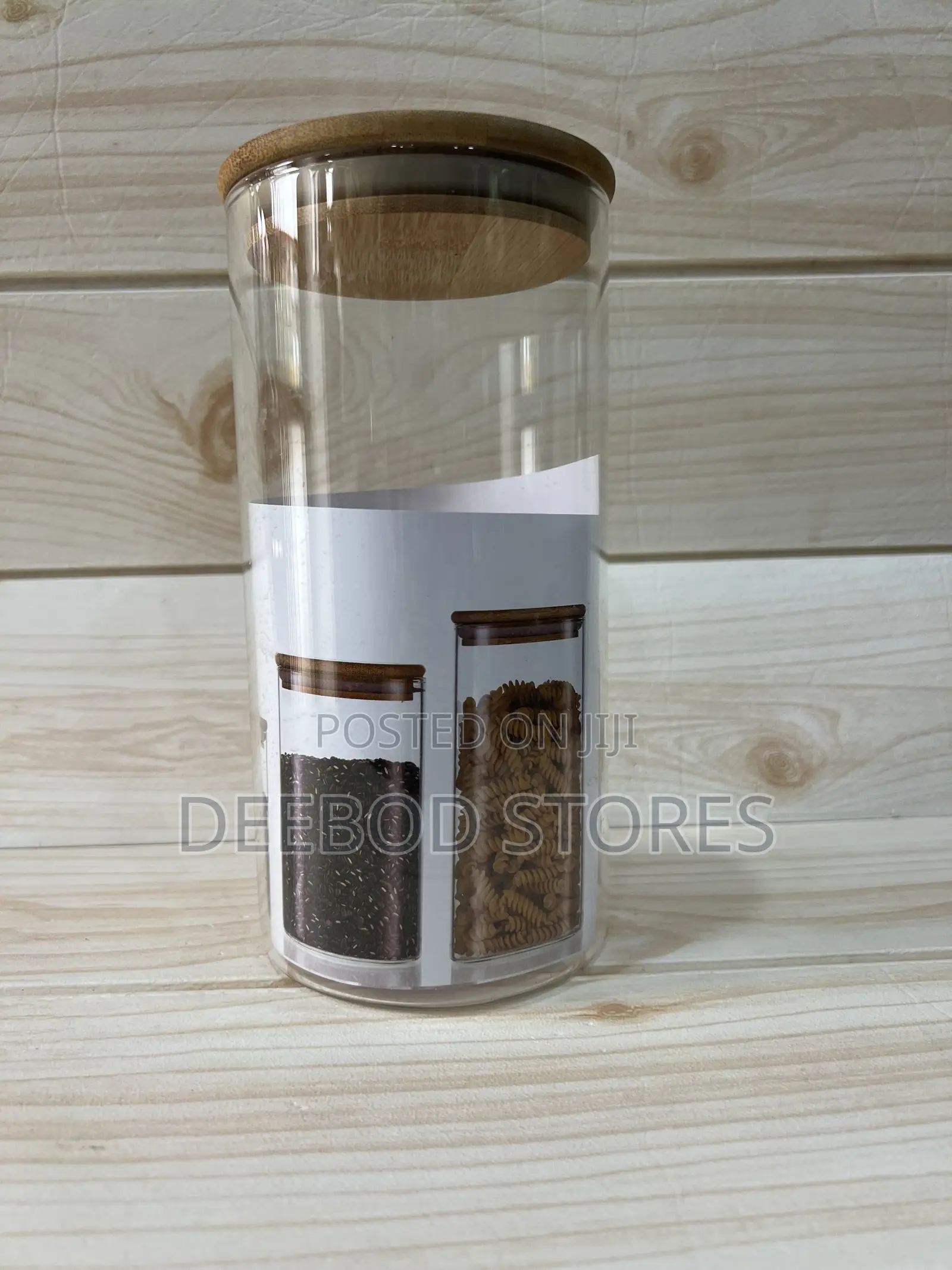 Echou Branded Glass Storage Jar