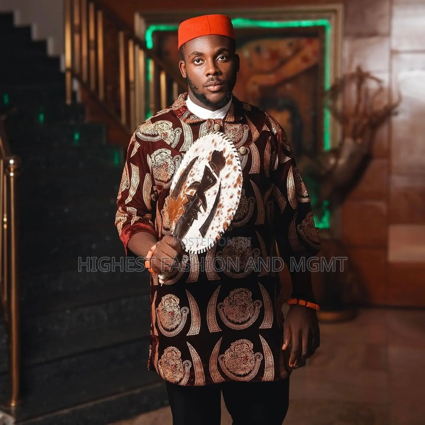 Regal Emerald Heritage Wedding Outfit