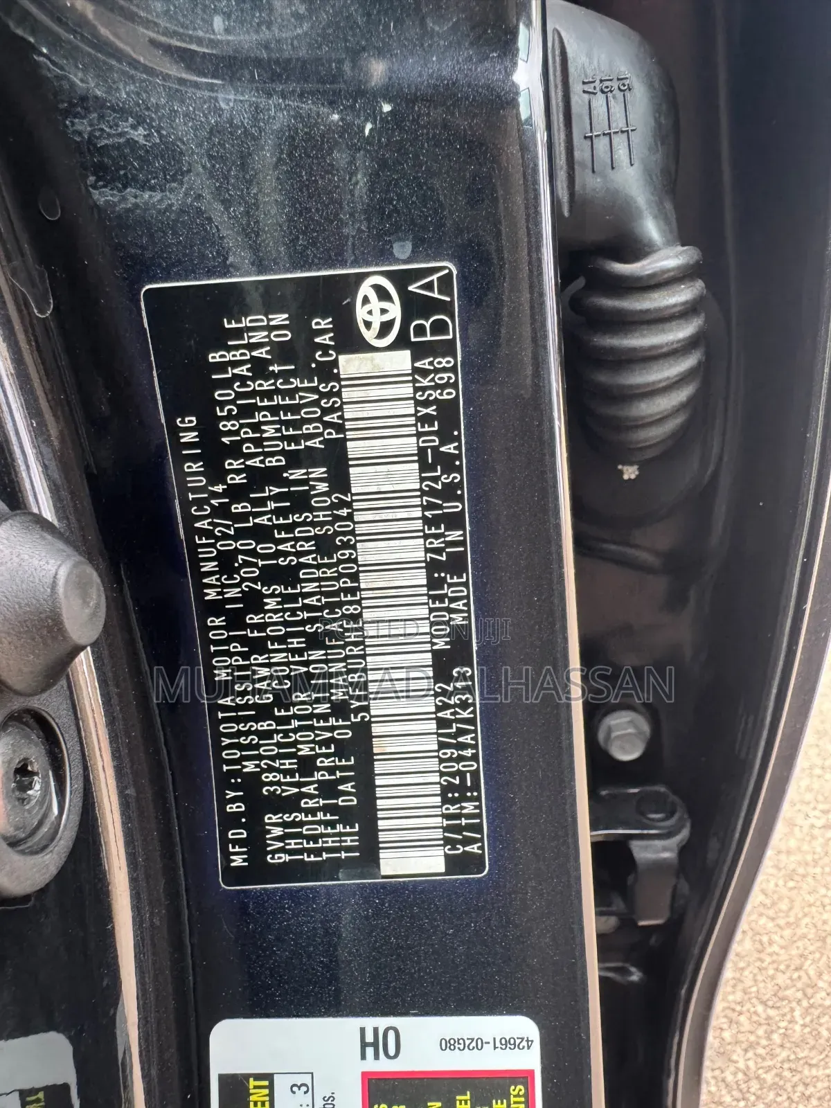Toyota Corolla 2014 Black