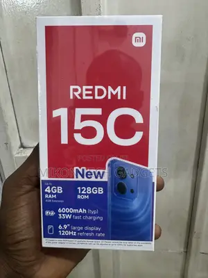 New Xiaomi Redmi 15C 4G 128 GB Black