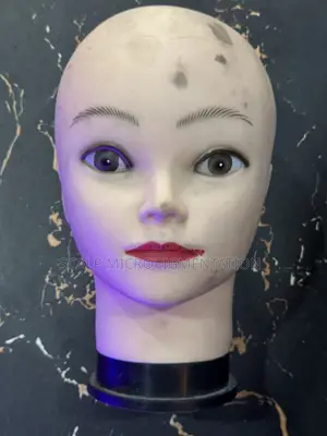 Flesh Plastic Female Head Display Mannequin