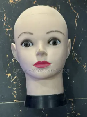 Flesh Plastic Female Head Display Mannequin