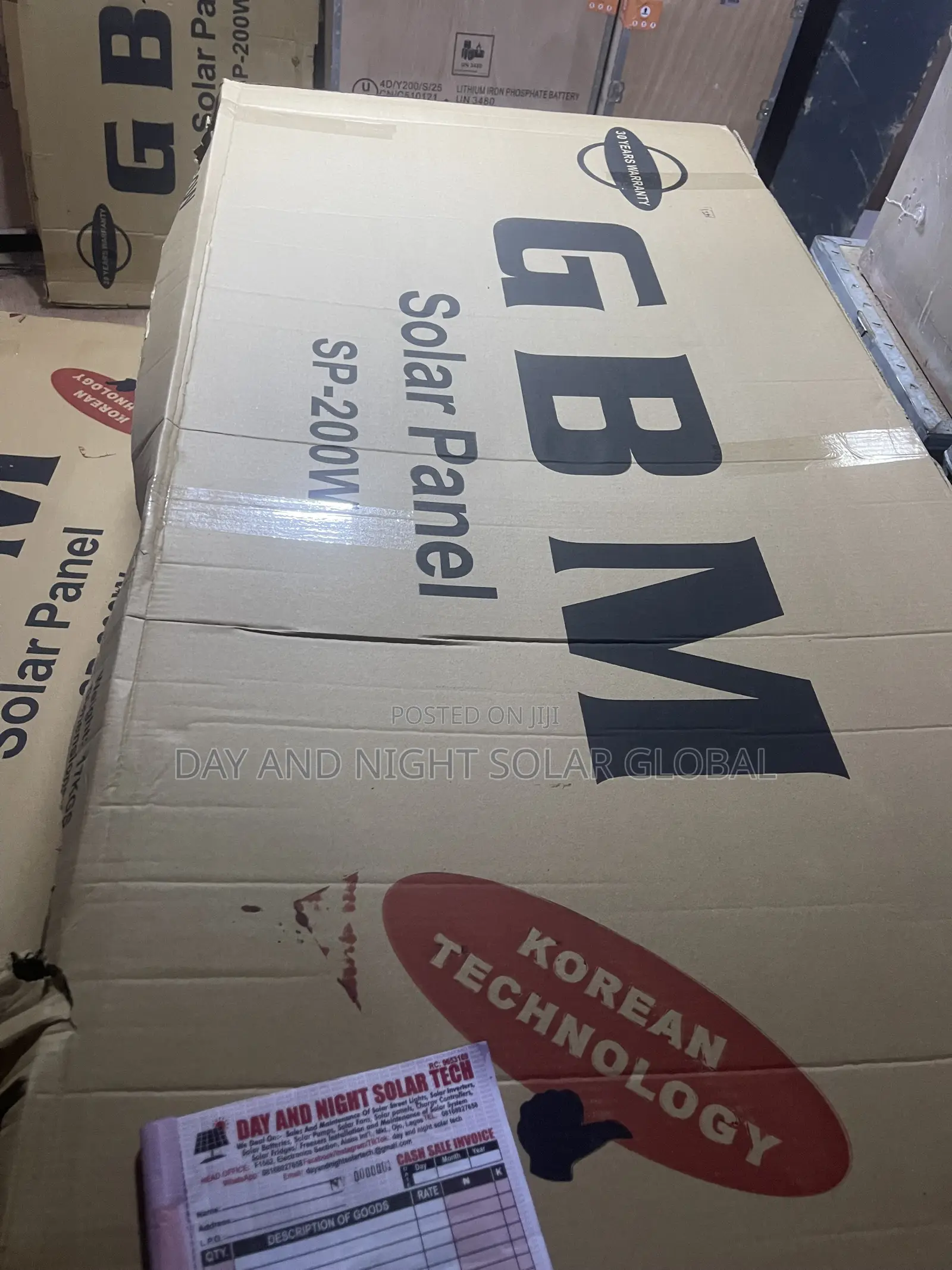 Original GBM 200watts Brand New Solar Panel