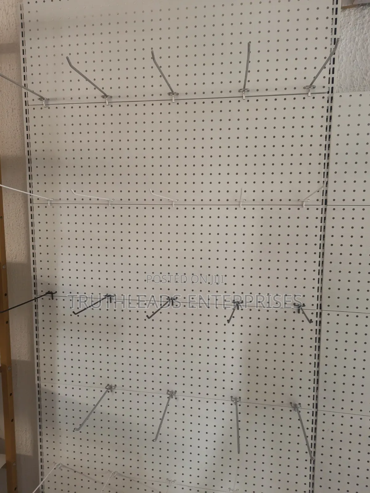Gondola Display Shelf With Hanging Hooks and Trays