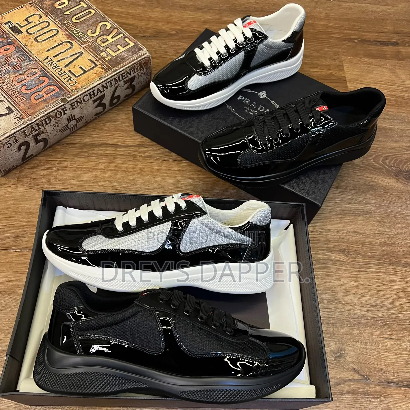 Prada American Cup Sneakers.