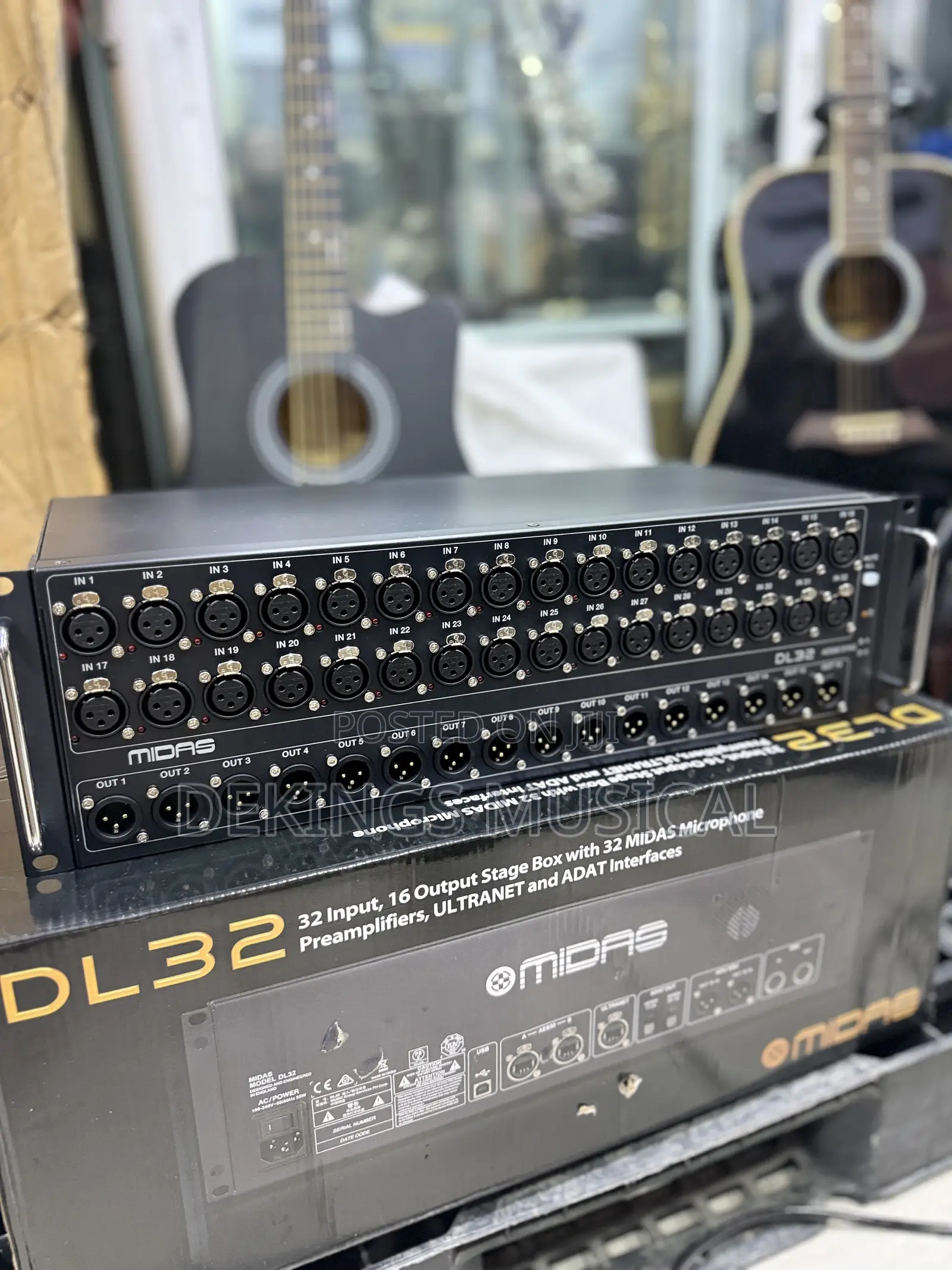 Midas DL32- Stage Box, 32-Input, 16-Output