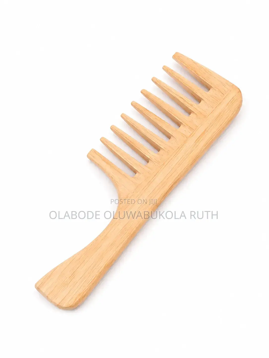 Wide Tooth Big Detangling Bamboo Comb