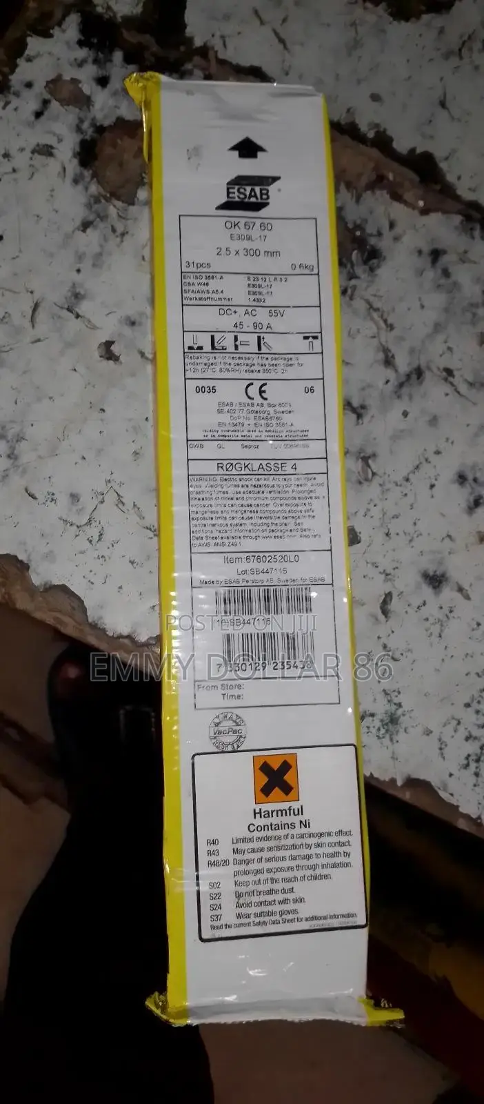 Esab Stainless Steel Electrode Available in All Sizes