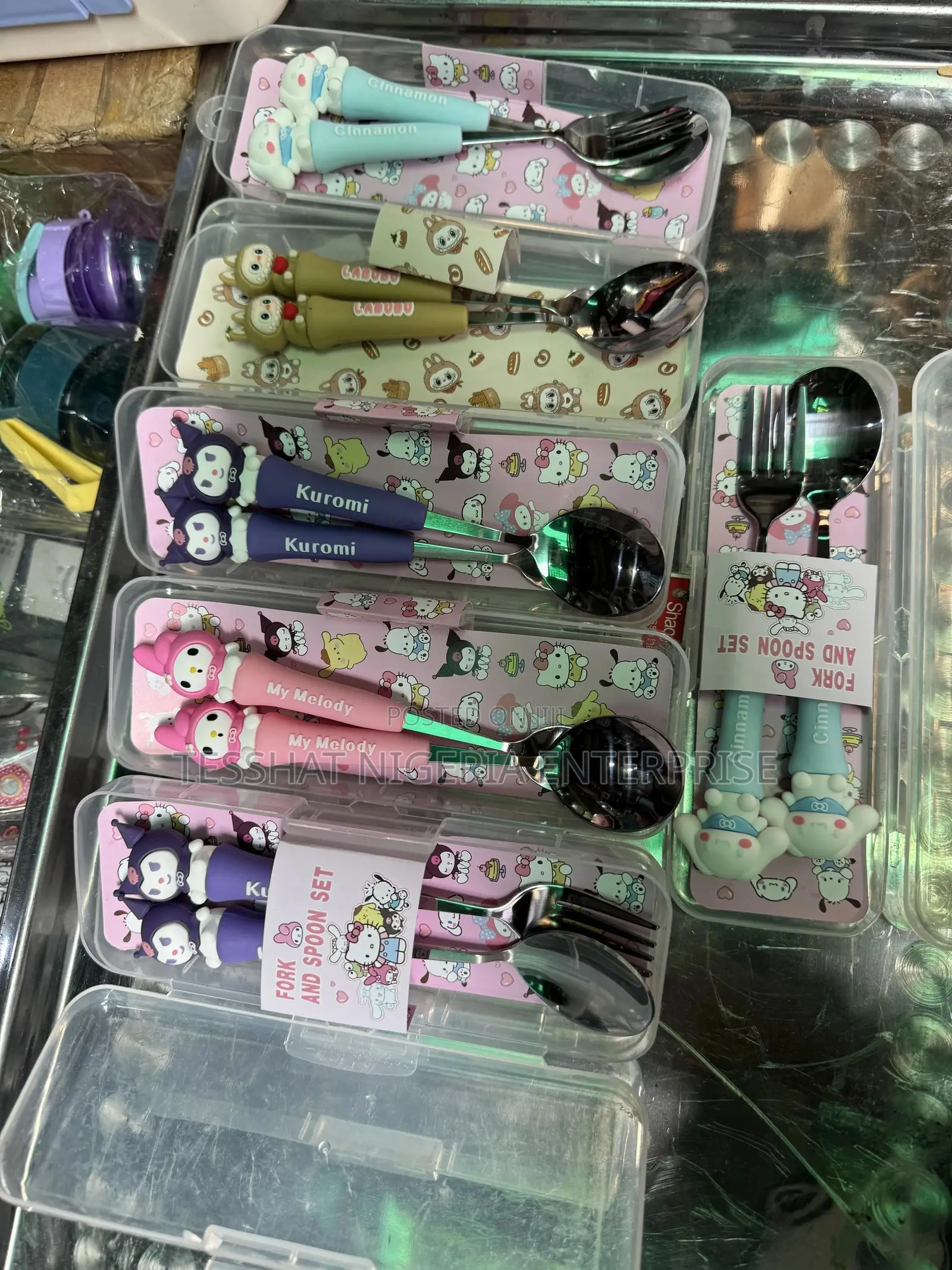 Children's Spoon in Case Fork Spoon